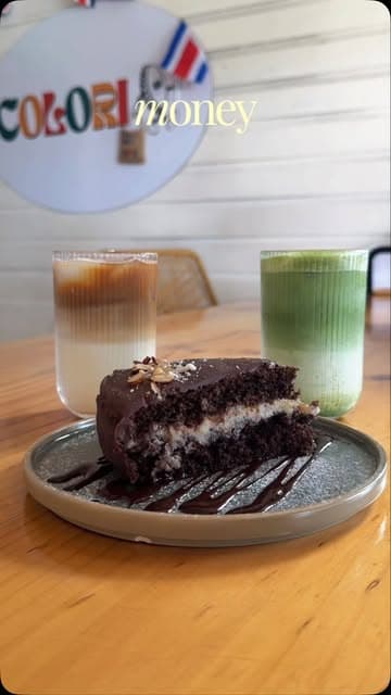 Torta de chocolate con latte